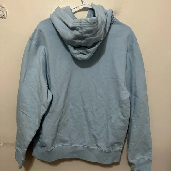 October’s Very Own OVO Chenille Bubble Owl Hooded Sweatshirt Men’s Medium Blue
